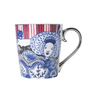 Heinen Delfts Blauw, The Heritage Kanten Isabee theemok